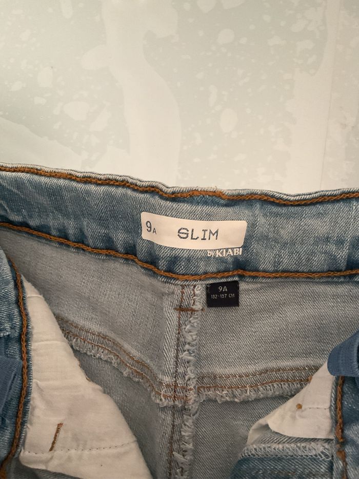 Short en jean slim 9 ans Kiabi - photo numéro 4
