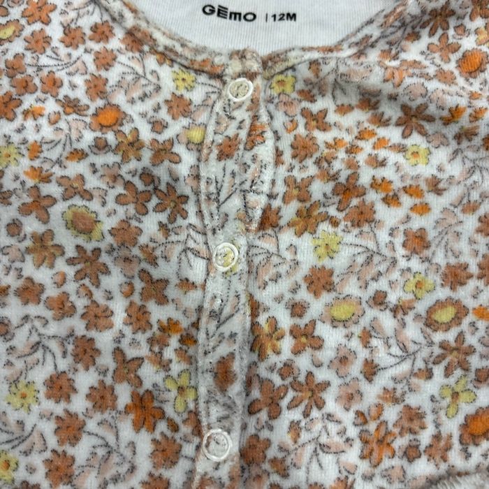Pyjama bébé à fleurs - photo numéro 2