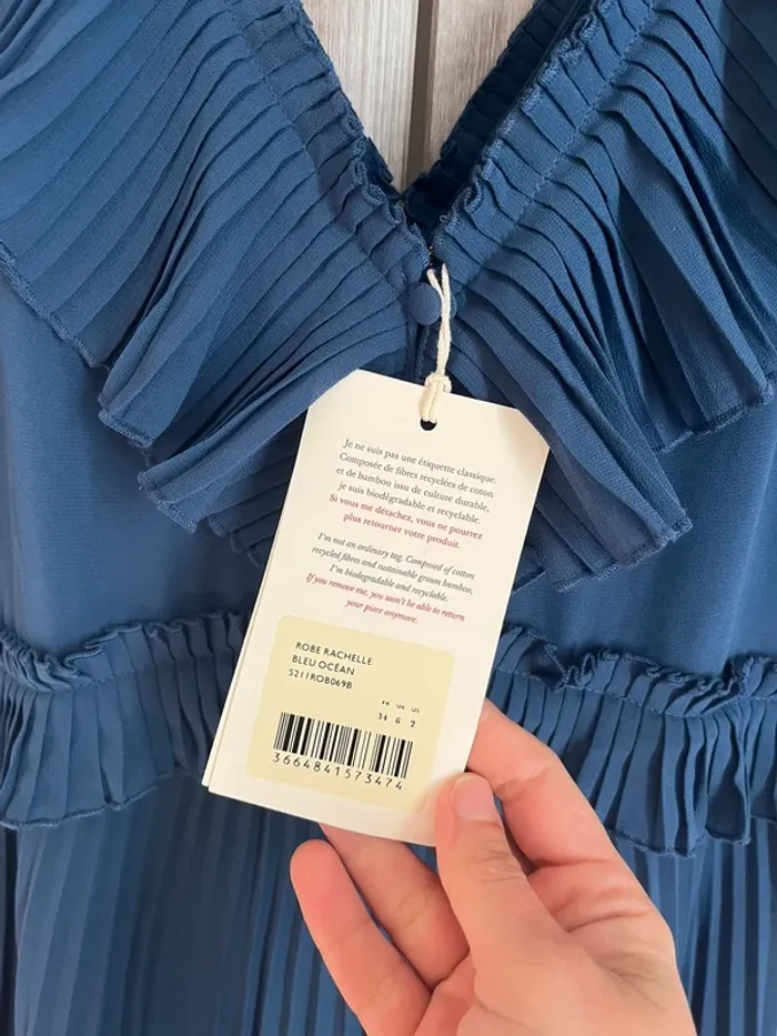 Robe Rachel t. 34 bleu océan - photo numéro 5