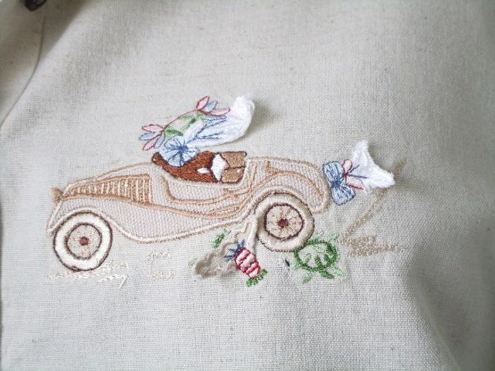 Chemise beige vintage voiture 44 TBE - photo numéro 5