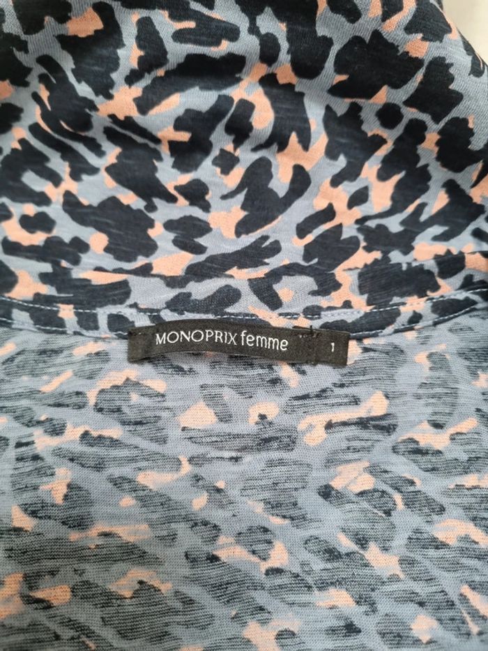 Tee-shirt léopard Monoprix taille 1 - photo numéro 3