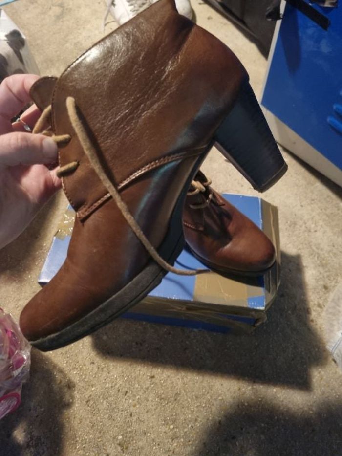 Bottines marron