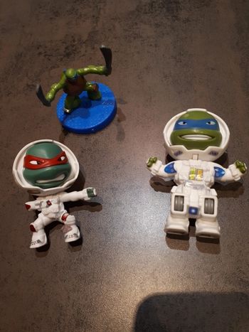 lot de 3 figurines tortue ninja