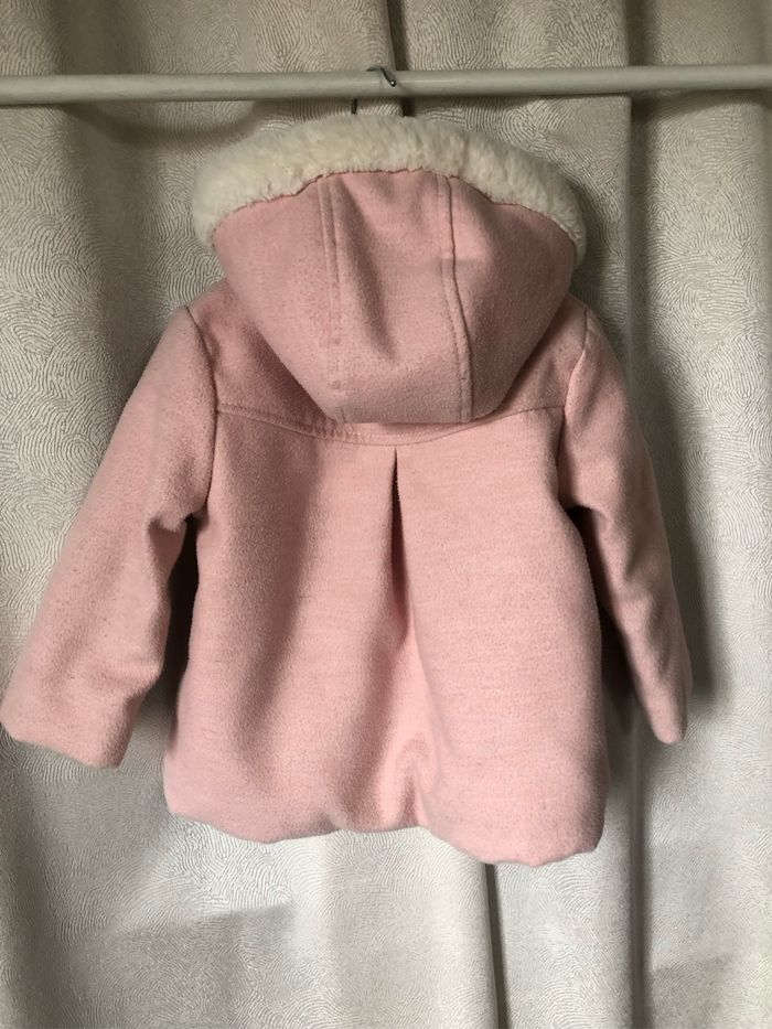 Manteau rose à capuche fourrure 2 ans Kiabi - photo numéro 3