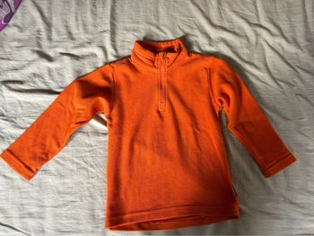 Pull polaire quechua décathlon orange 4 ans