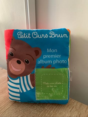 Mon premier album photo en tissu petit ours brun