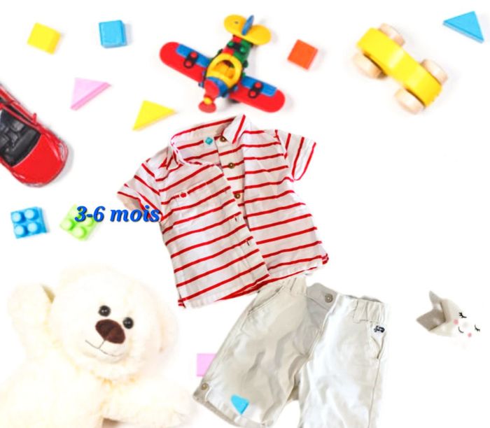 Ensemble Chemise rayée short