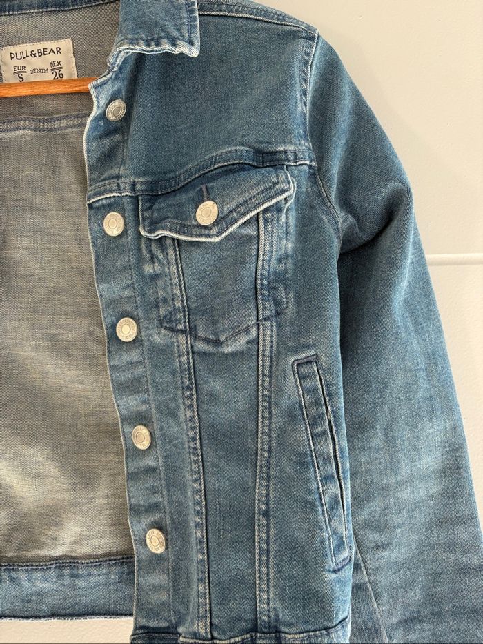 Veste en jean Pull and Bear - Taille S - photo numéro 4