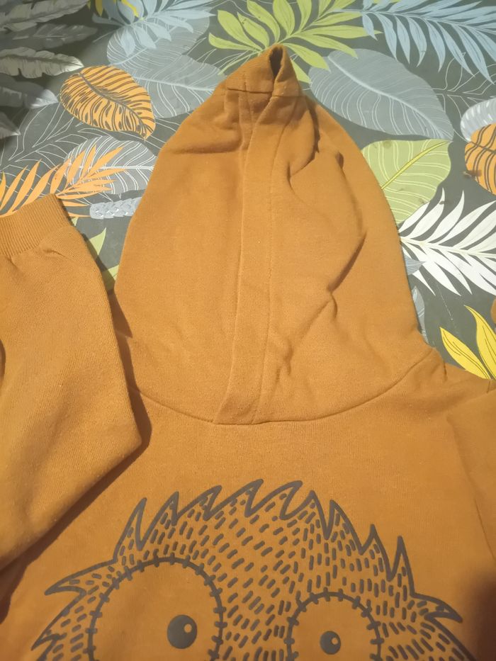 Pull à capuche marron pour garçon - photo numéro 4