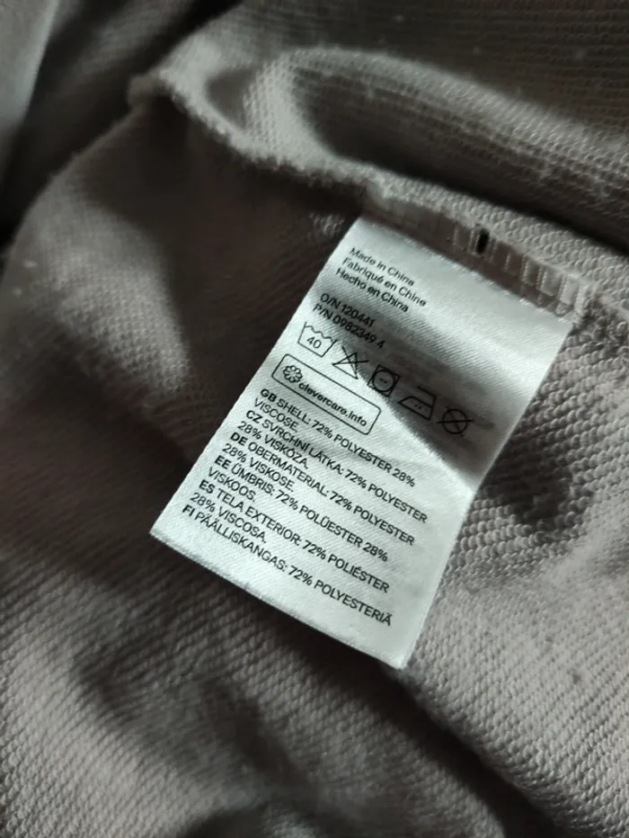 Robe sweat gris clair d'allaitement - photo numéro 8