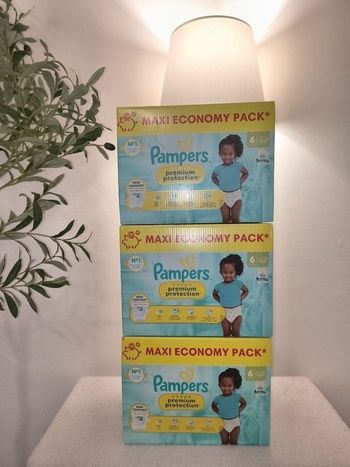 Couches Pampers prenium protection taille 6