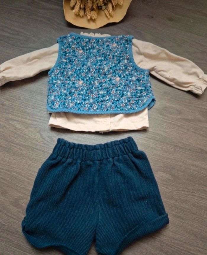 Magnifique ensemble 3 pièces lulu Castagnette 6 mois - photo numéro 6