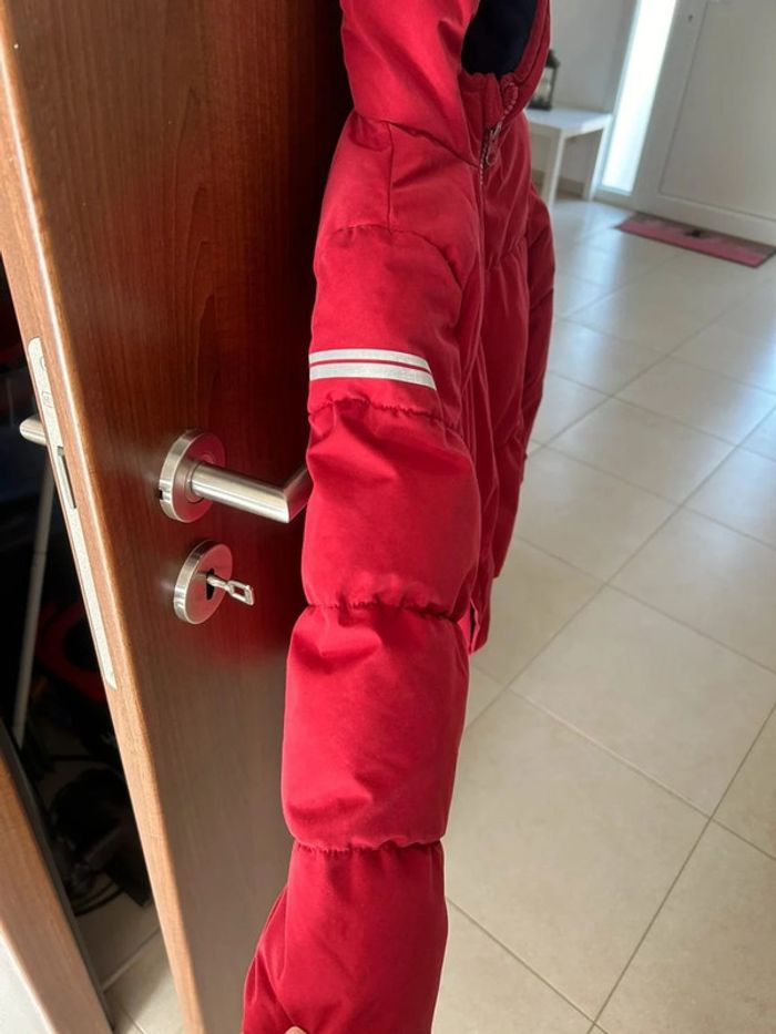 manteau doudoune rouge garcon à capuche kiabi taille 6ans - photo numéro 3
