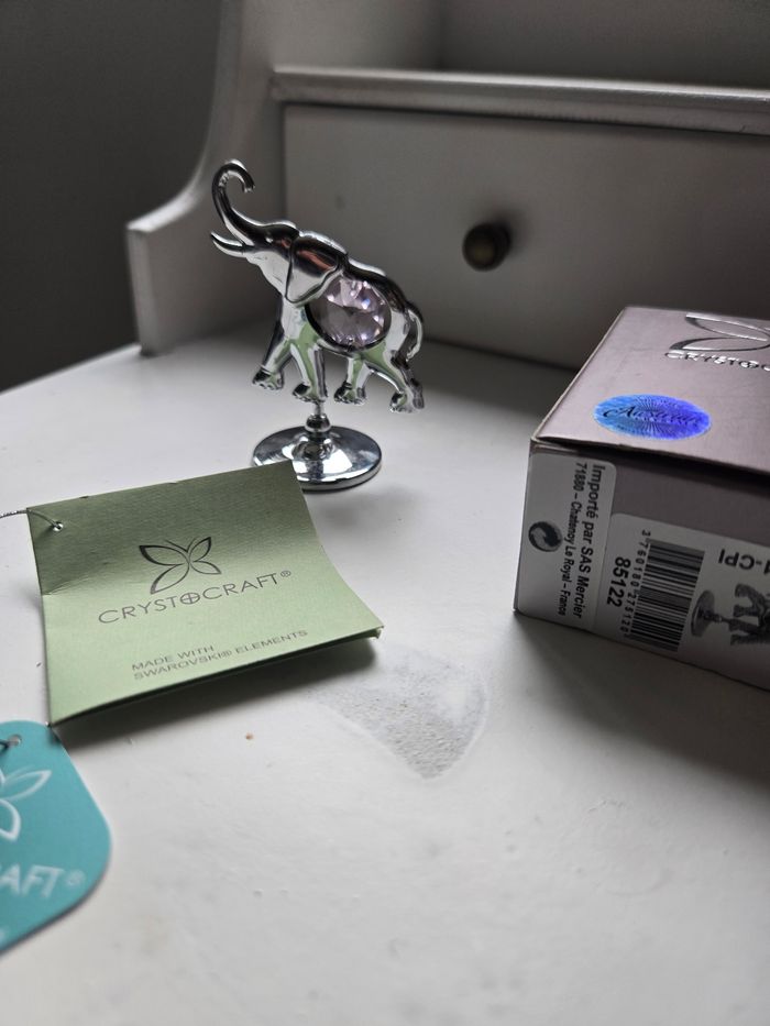 Figurine elephant cristal swarowski - photo numéro 6
