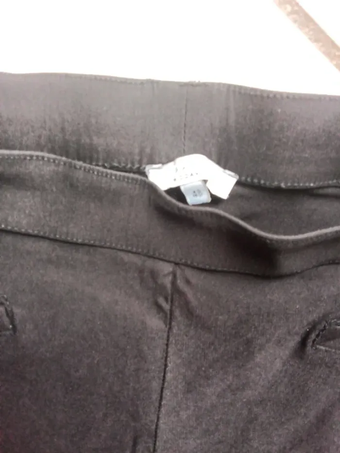 Pantalon léger noir femme taille élastique 48 - photo numéro 8