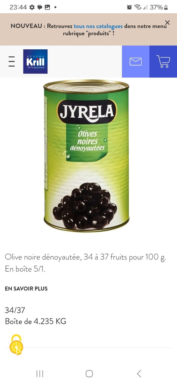 Boite d'olive noire xxl