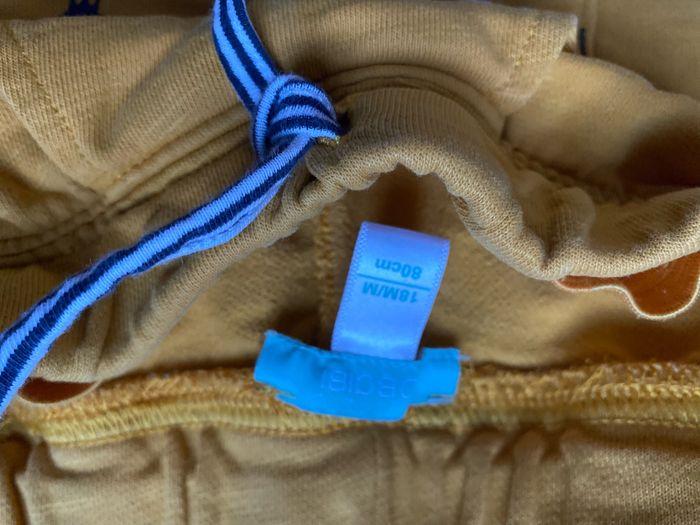 Joli petit short moutarde poche kangourou 18 mois Obaibi - photo numéro 3