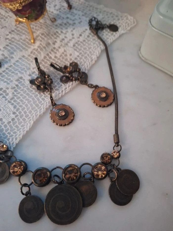 Collier et boucles d'oreilles Axelle création - photo numéro 9