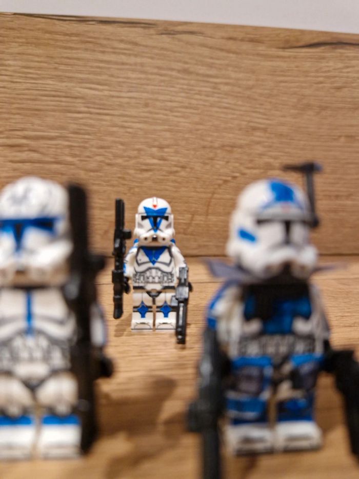 Figurines type lego Escouade de 8 clones de la 501ème dont le commandant Rex star wars - photo numéro 7