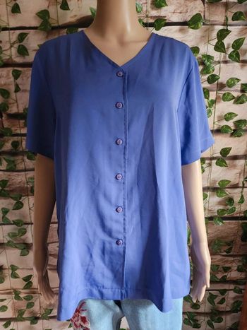 🌸Blouse fluide Violette 100% polyester Taille 42/44🌸