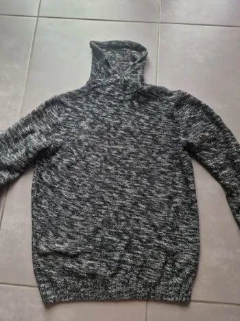 Pull col roulé homme
