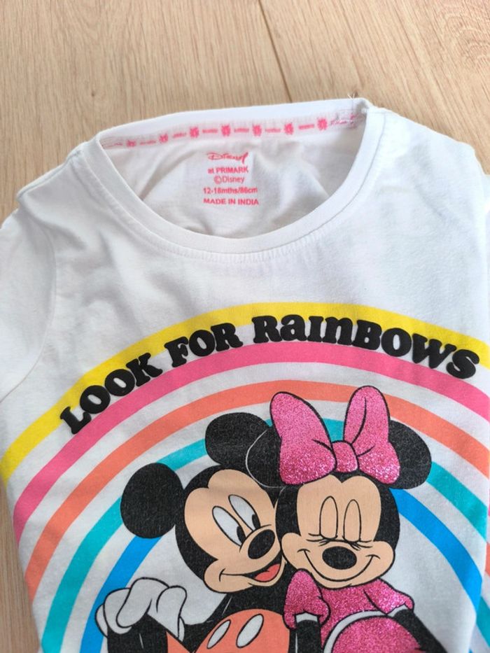 T-shirt Mickey et Minnie Disney at Primark - 12-18 mois 86cm - photo numéro 2