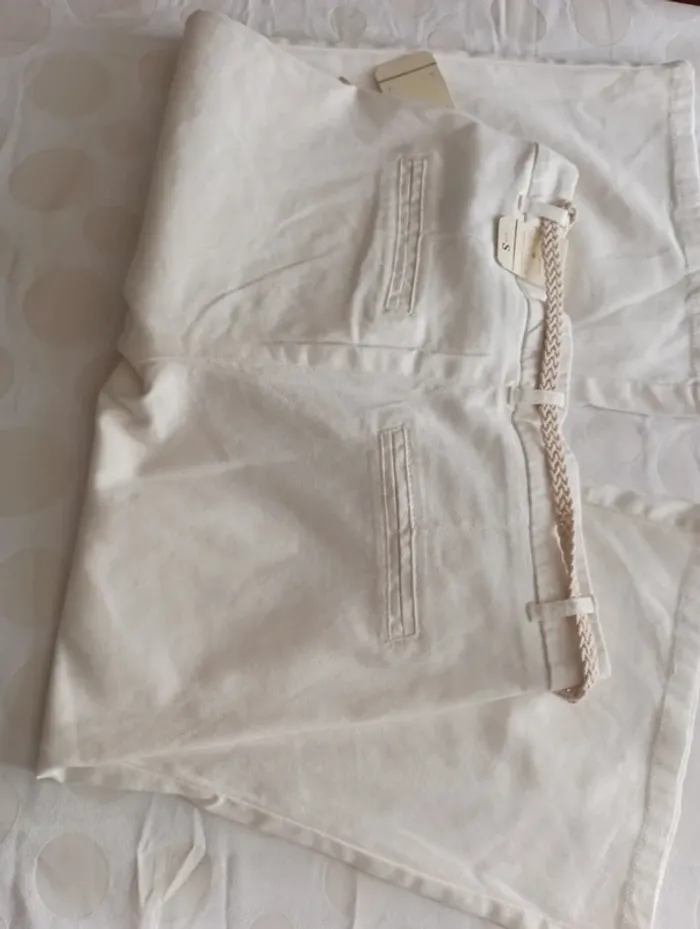 Bermuda short jupe culotte femme Fresh Made taille 38 avec ceinture neuf - photo numéro 8