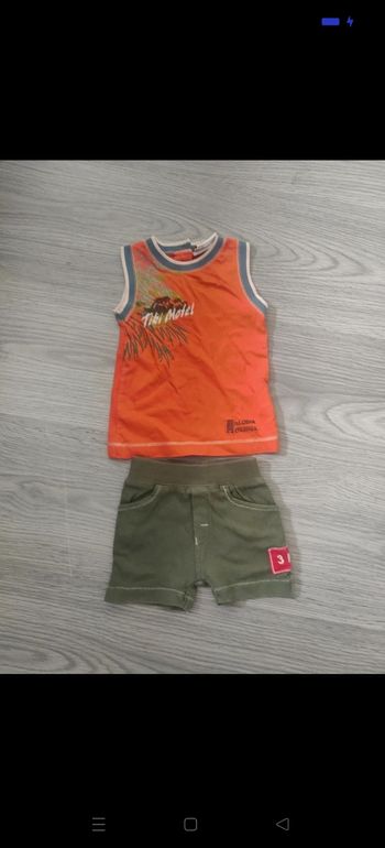 Ensemble bébé garçon été en 6 mois