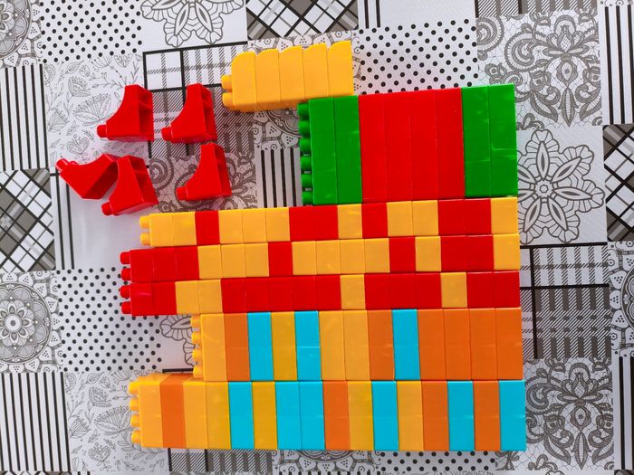 Lot 94 briques blocs de construction - photo numéro 3