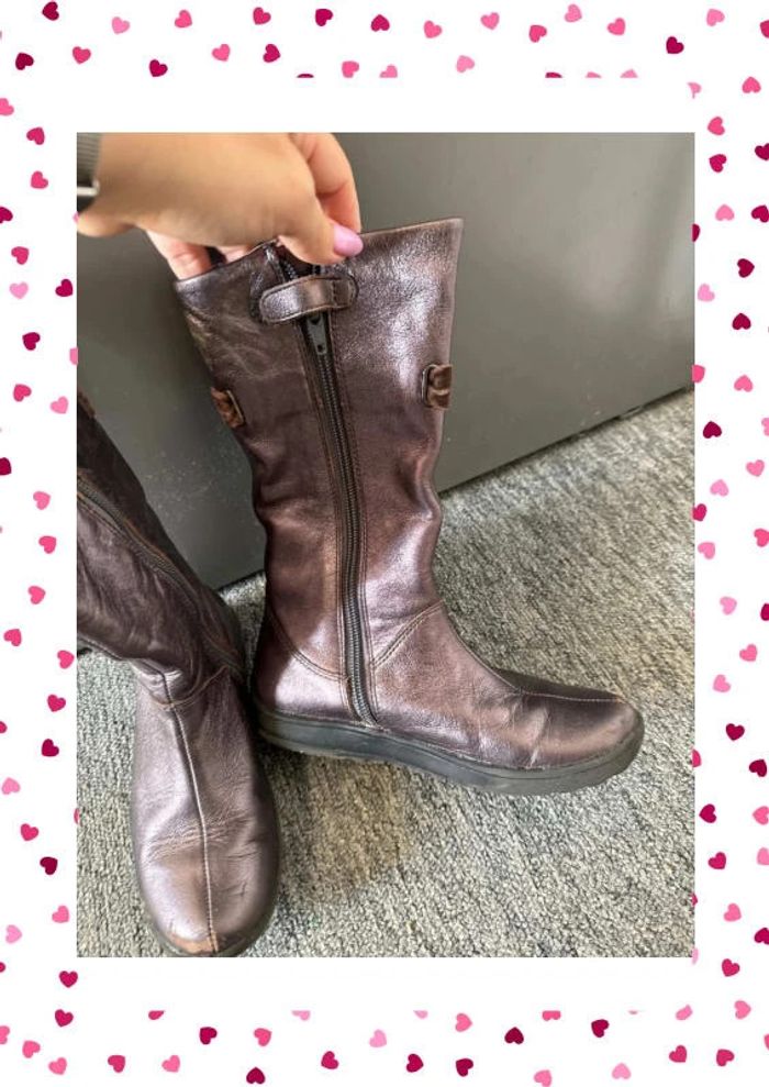 Bottes cuir fille - photo numéro 5