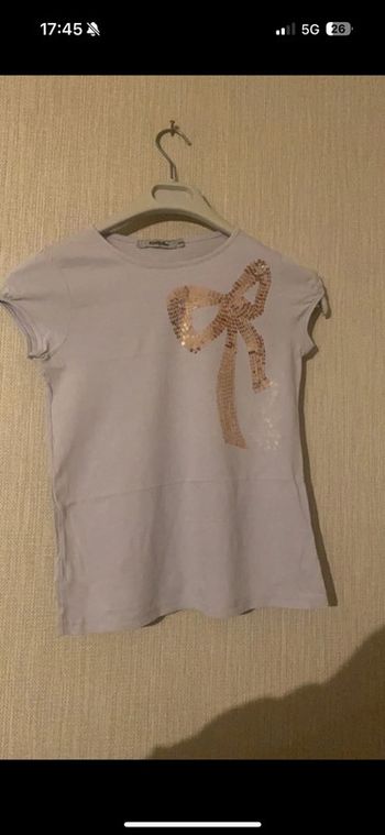 T-shirt violet tao 12 ans