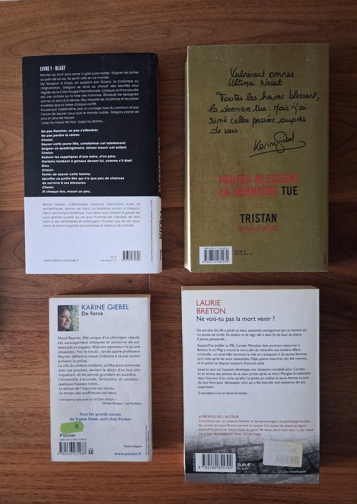 Lot de 4 Thrillers dont 3 de Karine Giebel - photo numéro 2