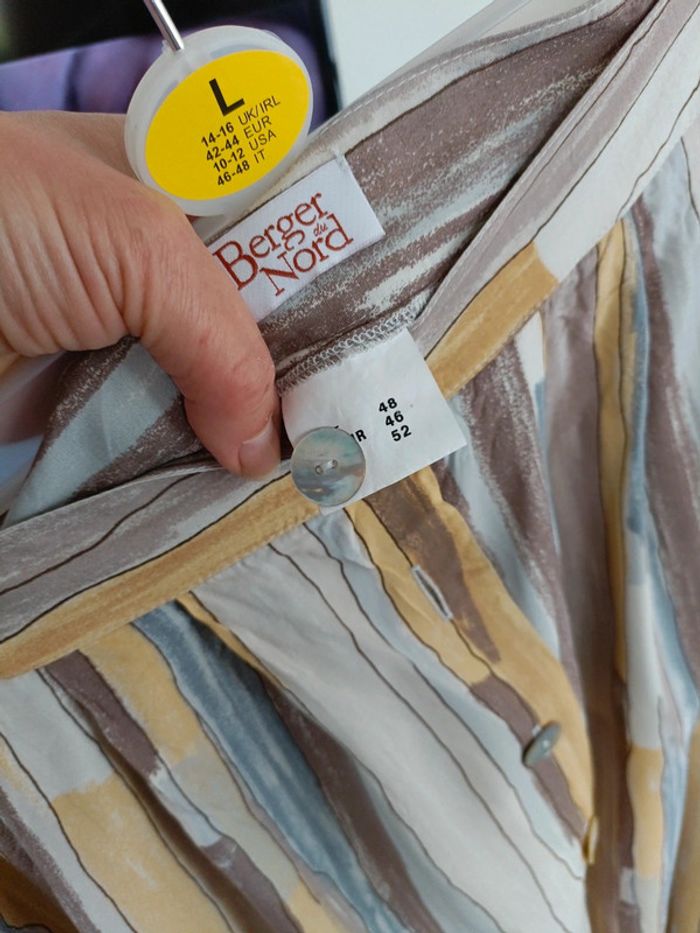 Jupe beige gris berger du nord - photo numéro 4