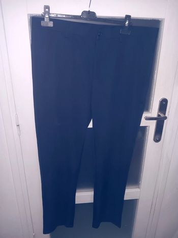 Pantalon habillé noir taille 48 homme coupe classique