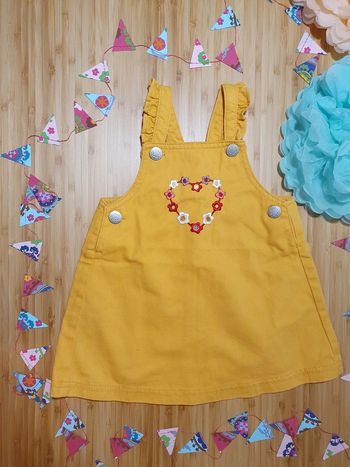 Salopette jupe denim jean 12 mois 80 cm