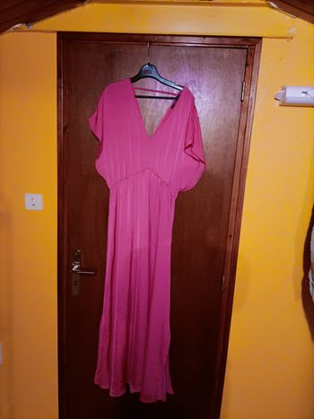 Robe longue fushia