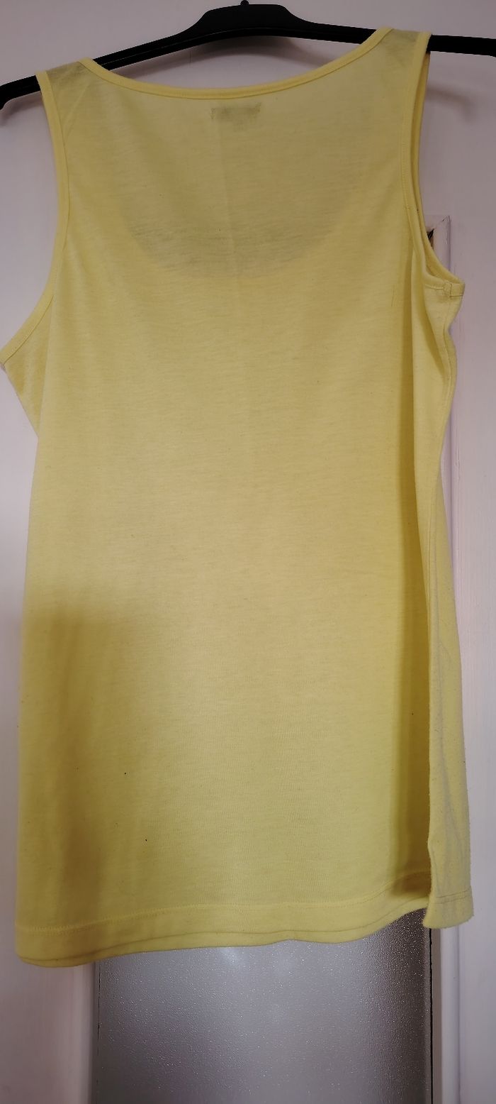 Débardeur jaune Liz Devy – Taille M - photo numéro 4