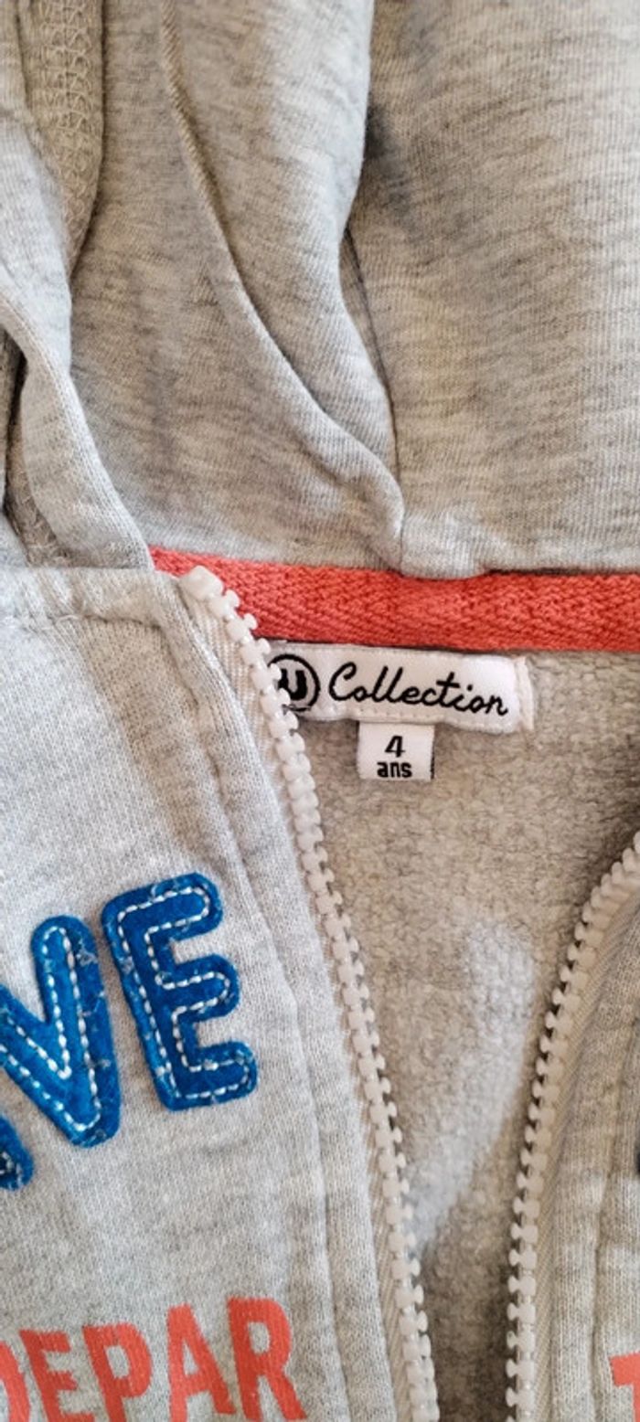Veste zippé grise - photo numéro 3