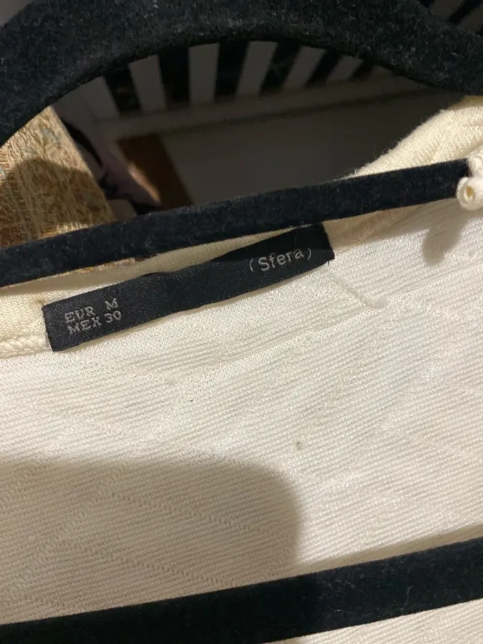 Gilet Crème Avec Broderie  Taille M Sfera - photo numéro 6