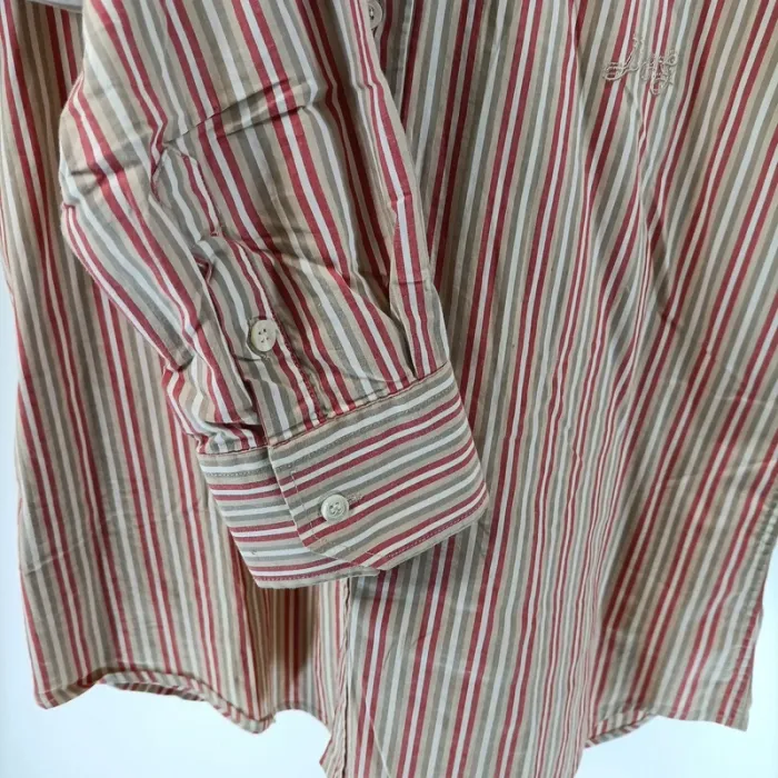 Chemise rayée rouge beige et blanc D&G Dolce & Gabbana - Taille 52 - Made in Italy - A040 - photo numéro 5