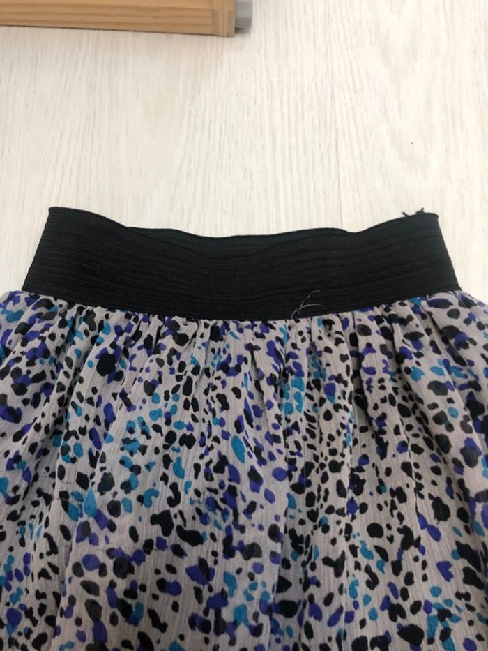 Jupe légère grise tacheté gemo 8 ans - photo numéro 2