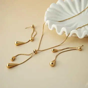 Ensemble Parure dorée Chic & Moderne