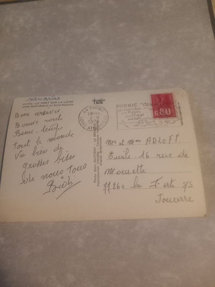 Carte postale du pont sur la Loire - photo numéro 3