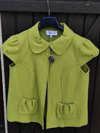 Veste en laine verte