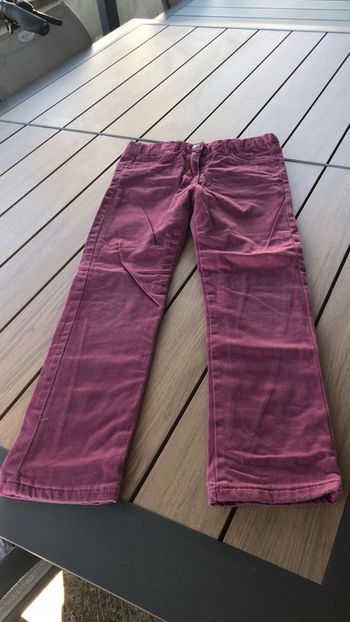 Sergent major jean mauve Lila taille 8 ans