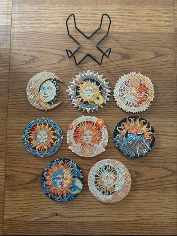 Dessous de verres peinture diamant