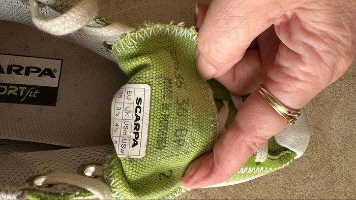 Baskets  SCARPA vert anis - photo numéro 6