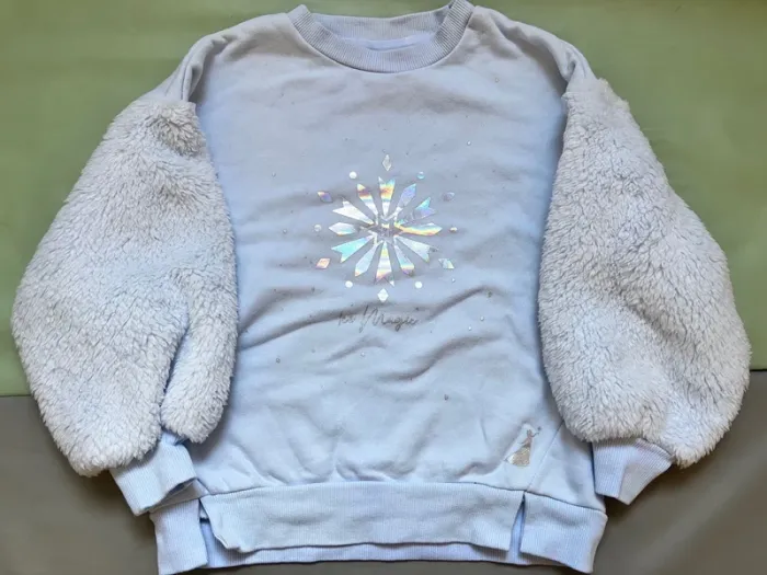 Pull chaud hiver Frozen / Reine des neiges 4-5ans