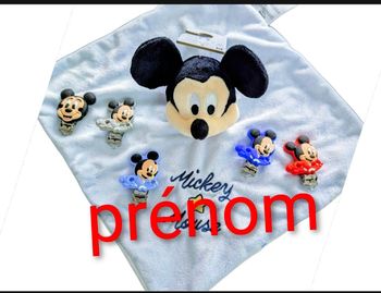 Doudou et attache mickey 