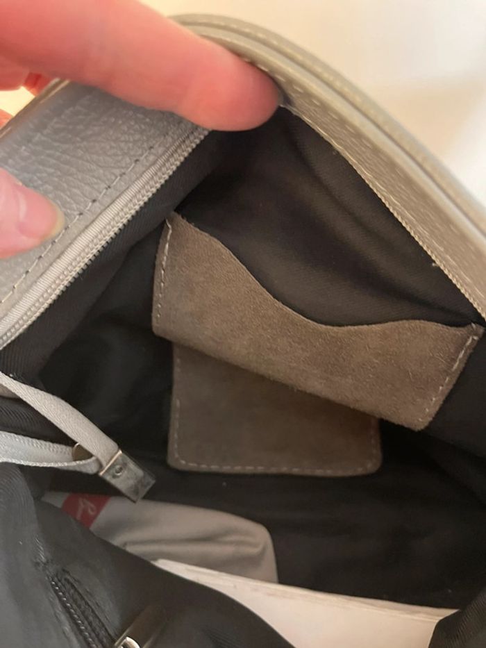 sac à main gris - photo numéro 5